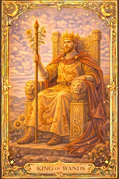 Wands King 카드 이미지