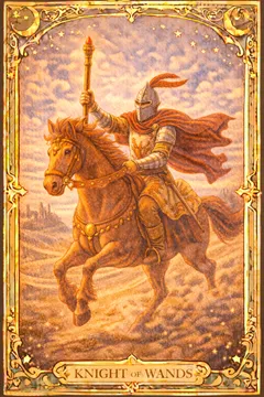 Wands Knight 카드 이미지