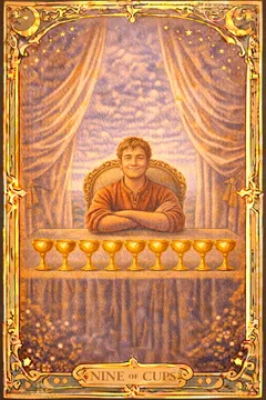 Cups Nine 카드 이미지