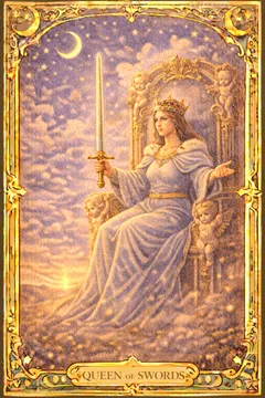 Swords Queen 카드 이미지