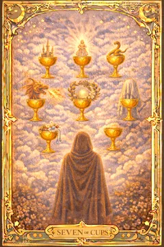 Cups Seven 카드 이미지