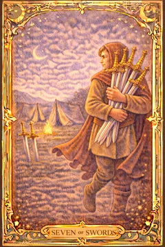 Swords Seven 카드 이미지