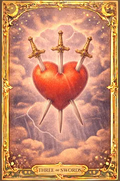Swords Three 카드 이미지