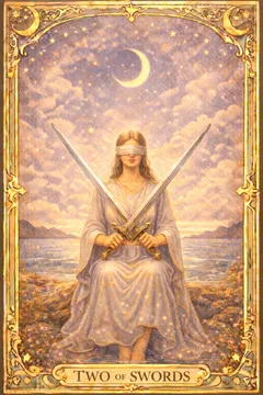 Swords Two 카드 이미지
