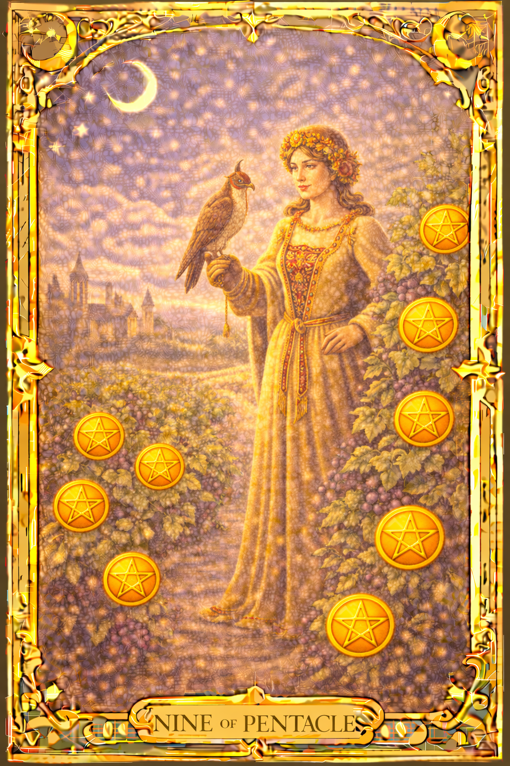 Pentacles Nine